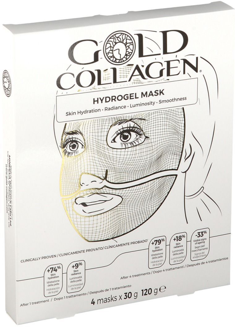 MINERVA RESEARCH LABS Gold Collagenh Ydrogel Maske