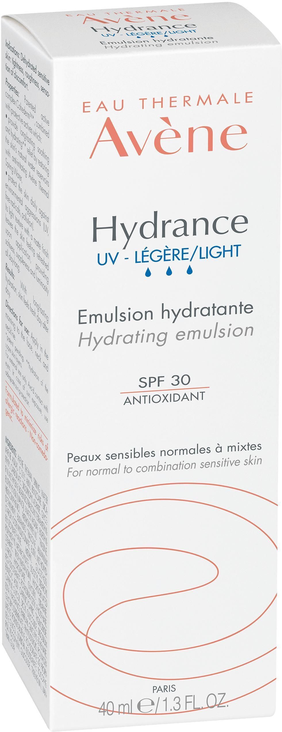 Avène Hydrance leichte Feuchtigkeitsemulsion LSF 30