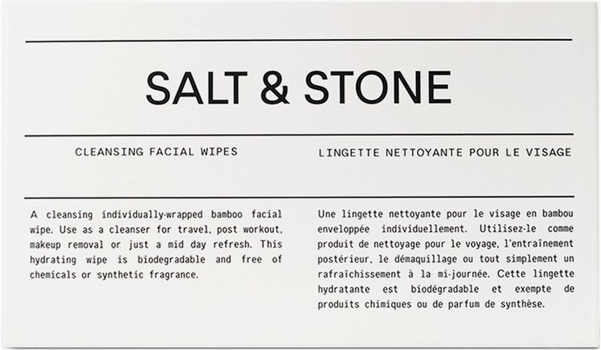 Salt & Stone Cleansing facial wipe 20 Stk. 20.0 st