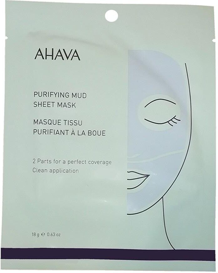 AHAVA Time To Clear Purifying Mud Sheet Mask 1 Stk.