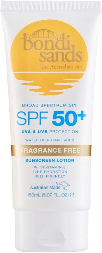 Bondi Sands SPF 50+ Body Lotion Tube Fragrance Free 150.0 ml