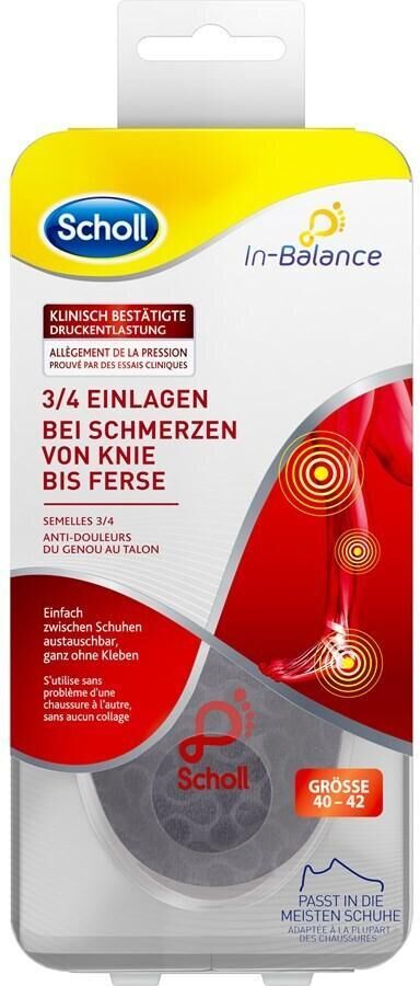 Scholl In-Balance 3/4 Einlagen bei Schmerzen von Knie bis Ferse 2.0 st