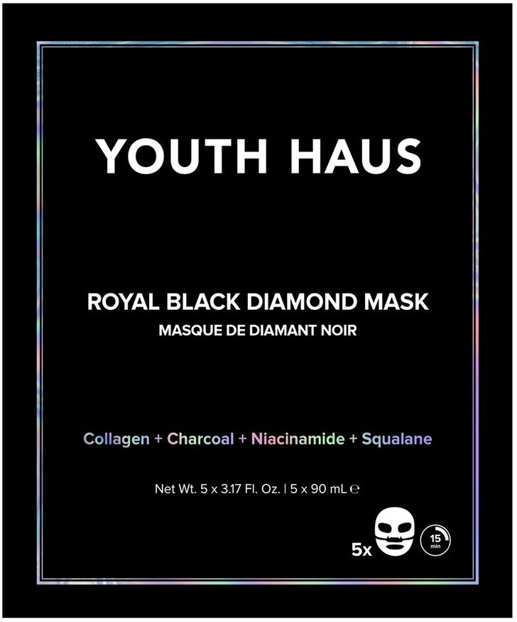 Royal Black Diamond Mask 5 Pack 5 Stk. 5.0 st