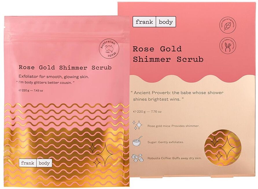 Frank Body Rose Gold Shimmer Scrub 220 Gramm 220.0 g