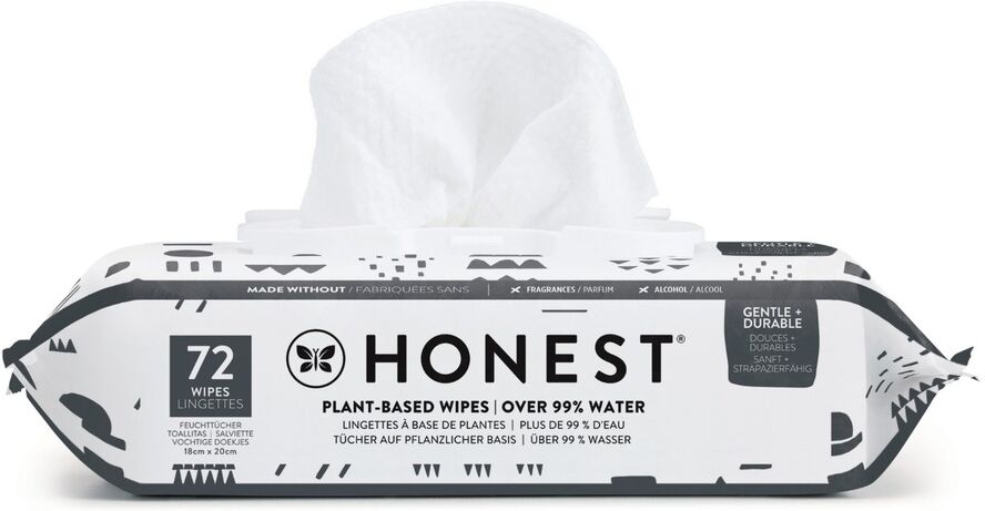 Honest Beauty Baby Wipes, 72 Stück Pattern Play