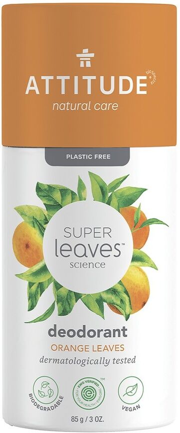 Attitude Super Leaves Science Deodorant orange leaves 85 Gramm 85.0 g