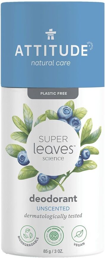 Attitude Super Leaves Science Deodorant Fragrance Free 85 Gramm 85.0 g