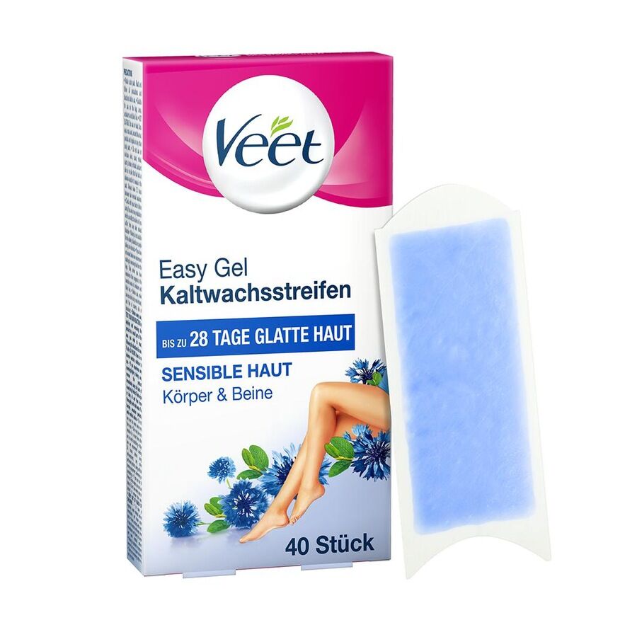 Veet Easy-Gel Kaltwachsstreifen Sensible Haut 40.0 st