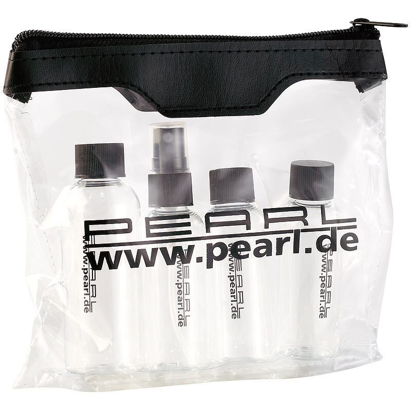 Pearl Reise-Reißverschluss-Tasche mit 4 Flaschen fürs Flug-Handgepäck