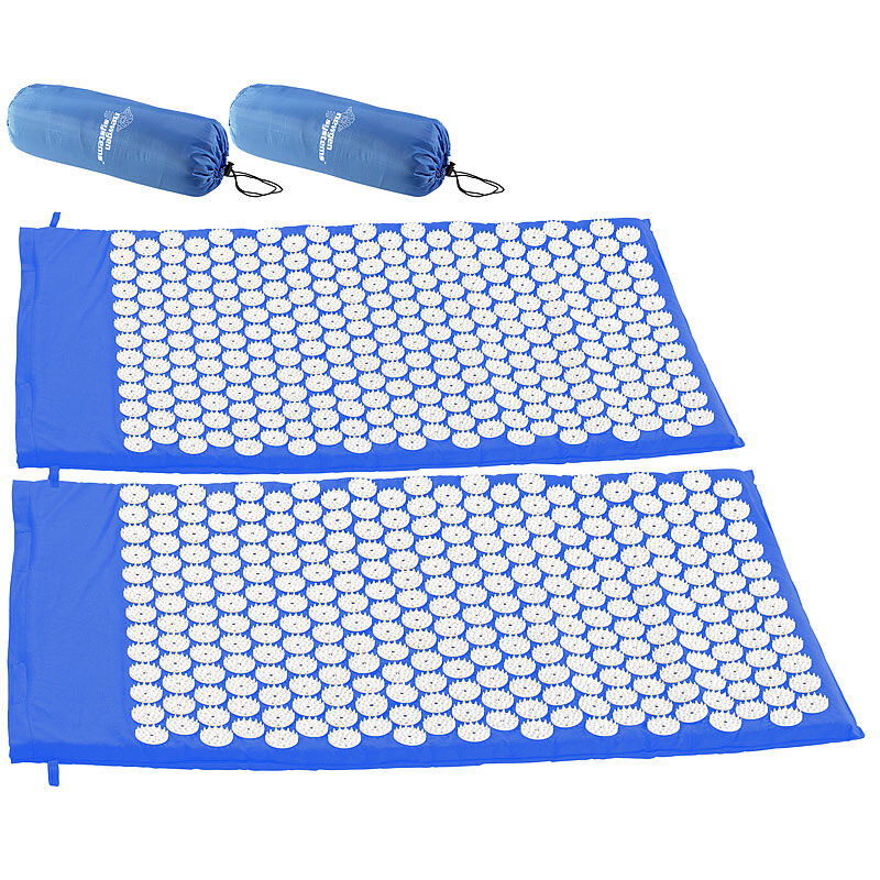 newgen medicals 2er-Set Entspannungsmatten mit 9075 Druckpunkten, 80 x 50 x 2 cm