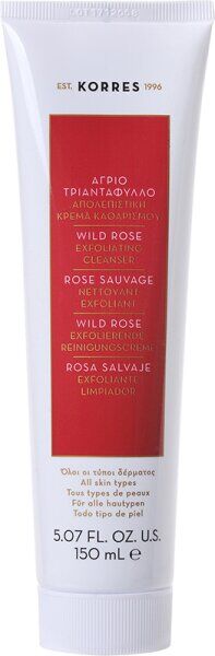 Korres Wild Rose Exfolierende Reinigungscreme 150 ml Gesichtspeeling