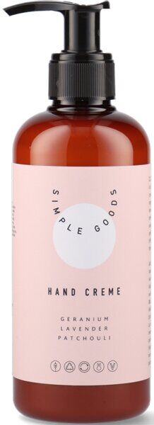 Simple Goods Hand Cream - Geranium, Lavender, Patchouli 250 ml Handcr