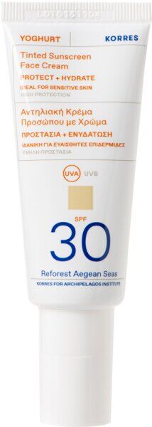 Korres Yoghurt Getöntes Sonnencreme-Gel für das Gesicht SPF 30 40 ml