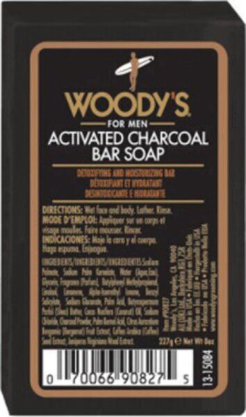 Woody's Black Charcoal Soap 227 g Duschcreme