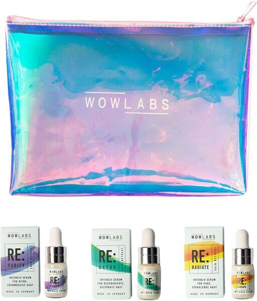 WOWLABS Explorer-Set mit Kosmetiktasche 3 x 3 ml Gesichtspflegeset