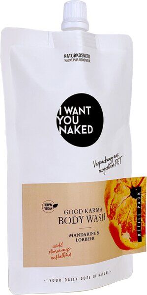 I Want You Naked Good Karma Body Wash Mandarine & Lorbeer REFILL 250
