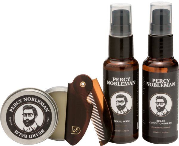 Percy Nobleman Beard Grooming Kit (Travel Size) 1 Stk. Bartpflegeset