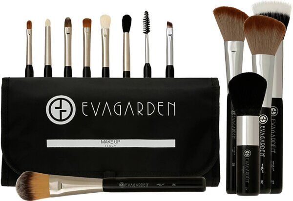 Eva Garden Make-Up-Pinsel-Set mit Tasche Pinselset