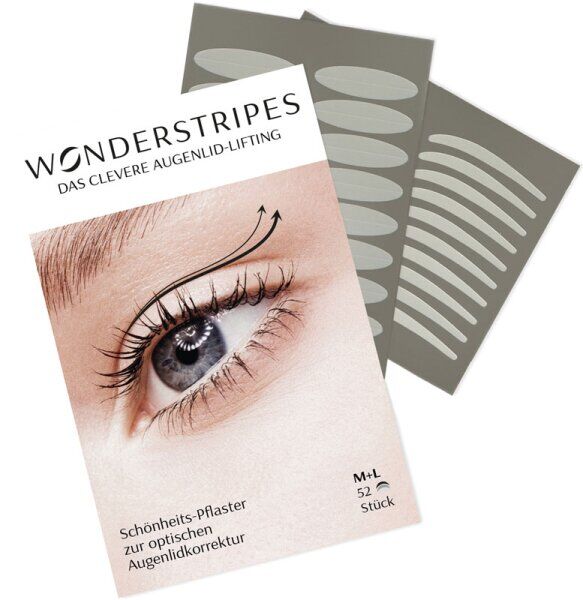 Wonderstripes Gr. M+L, 32 + 20 Stk. Augenlid-Tape