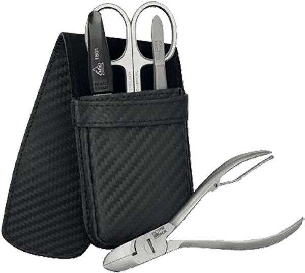 Erbe Collection Carbon Maniküre Steck-Etui Maniküre-Set