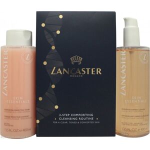 Lancaster 2 Step Cleansing Routine Gift Set 400ml Refreshing Express Cleanser + 400ml Comforting Perfecting Toner