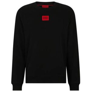 HUGO Cotton-terry regular-fit sweatshirt with logo label