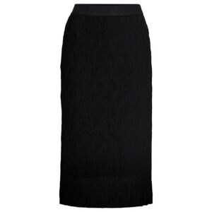 Boss Stretch-tulle skirt with wavy plissé pleats