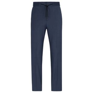 HUGO Extra-slim-fit trousers in mohair-look material