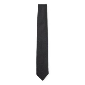 Boss Silk-blend tie with all-over micro pattern