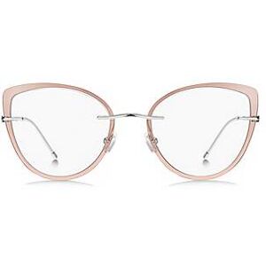 Boss Rimless optical frames with coloured contours