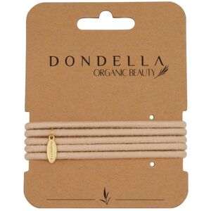 DONDELLA Organic Cotton Beige Hair Ties x5