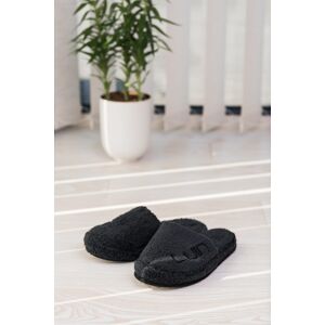 Luin Living Cosy Bath Slippers Black - L/XL (41-44)