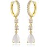 NEORE Laura Gold Quartz Earrings