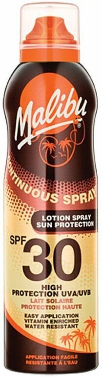 Malibu Continuous Sun Lotion Spray SPF30 175 ml Aurinkosuojasuihke