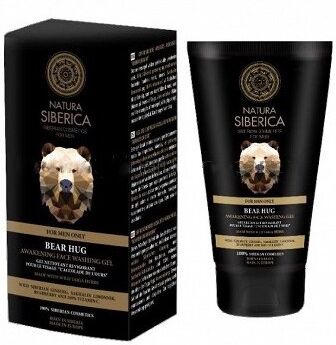 Natura Siberica Men Bear Hug Awakening Face Washing Gel 150 ml Kasvojen puhdistusaine