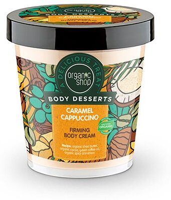 Organic Shop Firming Body Cream Caramel Cappuccino 450 ml Vartalovoide