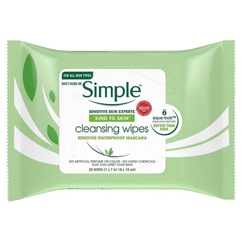 Simple Cleansing Facial Wipes 25 kpl Puhdistusliinat