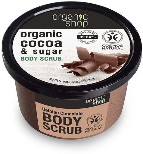 Organic Shop Organic Belgian Chocolate &amp; Sugar Body Scrub 250 ml Vartalokuorinta