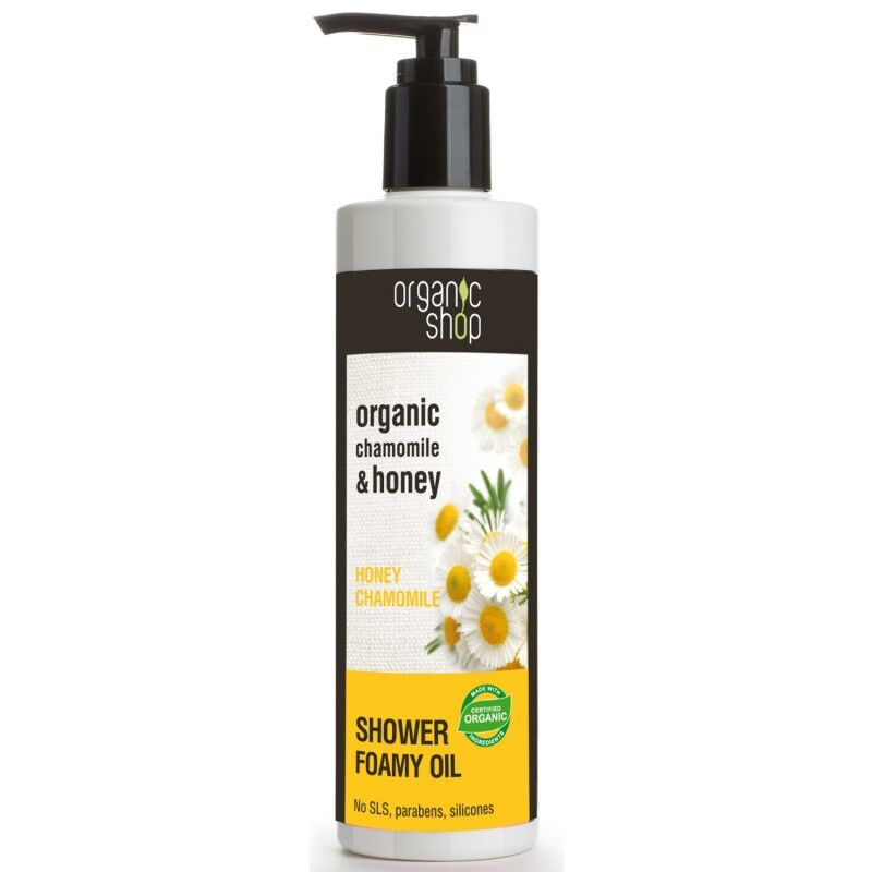 Organic Shop Organic Chamomile &amp; Honey Shower Foamy Oil 280 ml Suihkugeeli