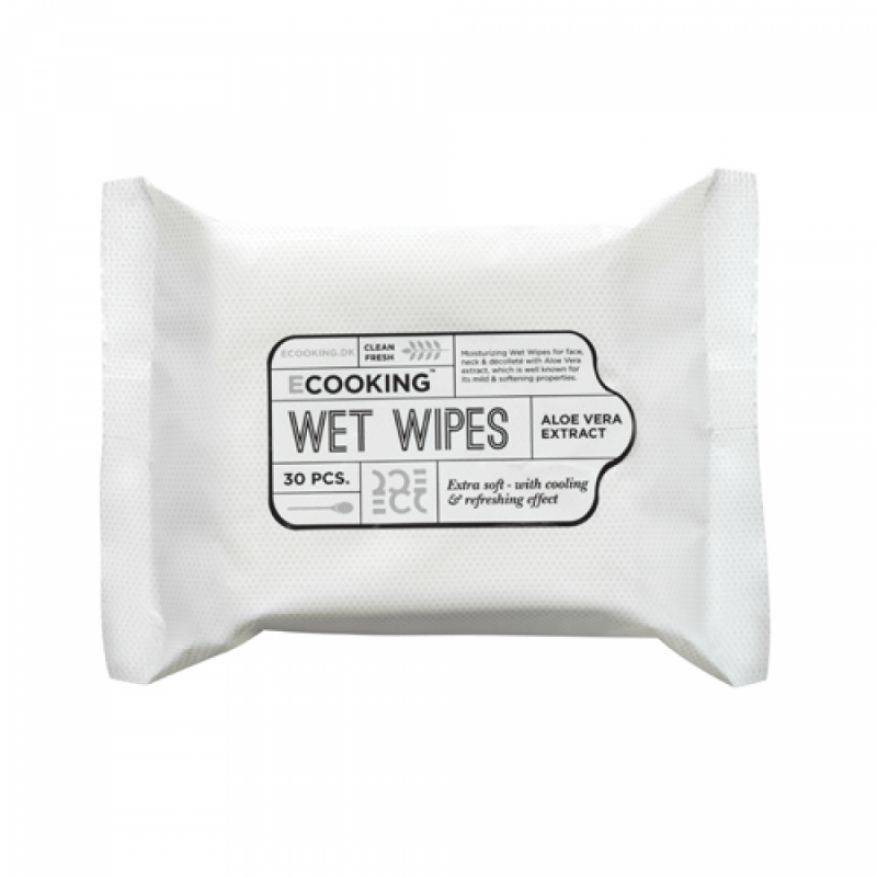 Ecooking Aloe Vera Wet Wipes 30 kpl Puhdistusliinat