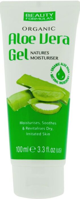 Beauty Formulas Organic Aloe Vera Gel 100 ml Kasvogeeli