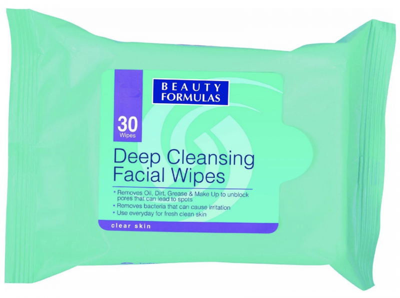 Beauty Formulas Deep Cleansing Facial Wipes 30 kpl Puhdistusliinat