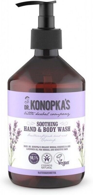 Dr. Konopka&#039;s Soothing Hand &amp; Body Wash 500 ml Saippua