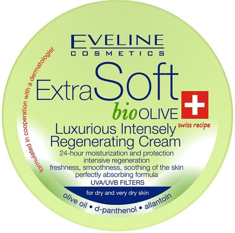 Eveline Extra Soft Bio Olive Regenerating Cream 200 ml Vartalovoide