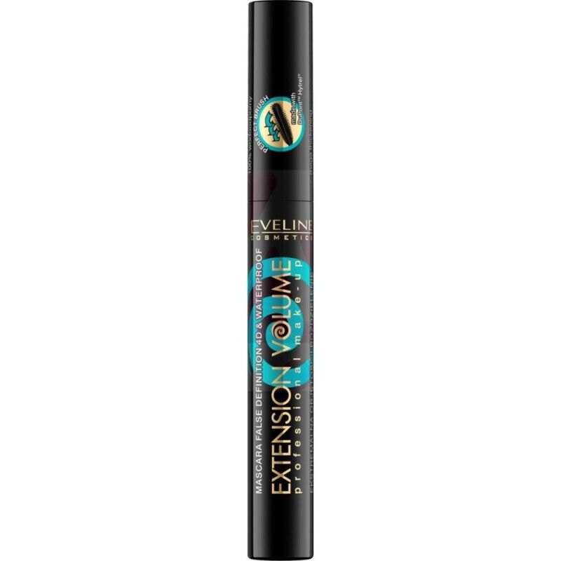 Eveline Extension Volume 4D Waterproof Mascara Black 10 ml Ripsiv&auml;ri