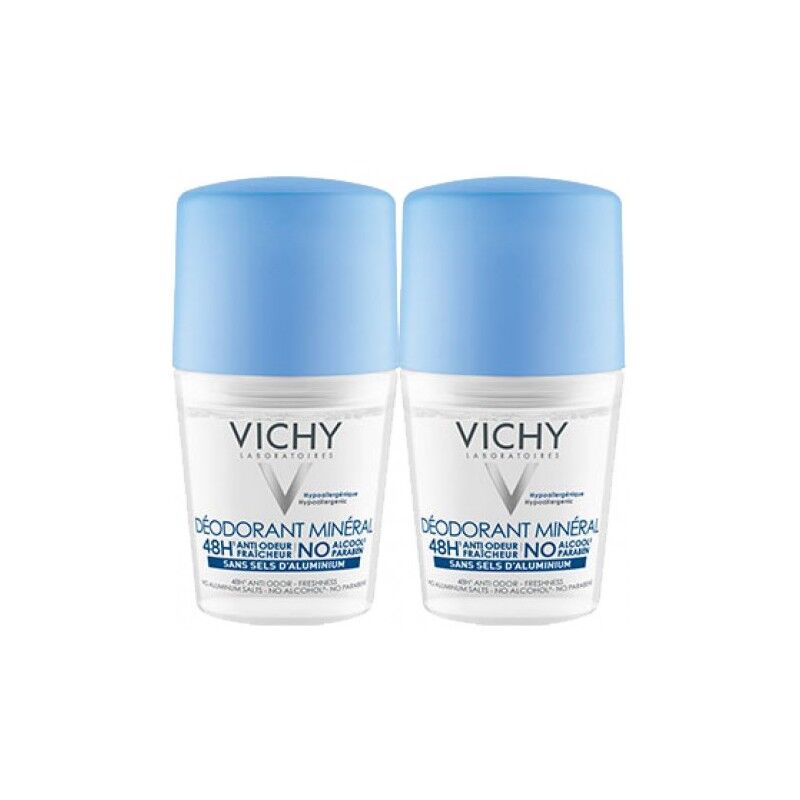 Vichy 48H Mineral Deo Roll On Duo 2 x 50 ml Deodorantti