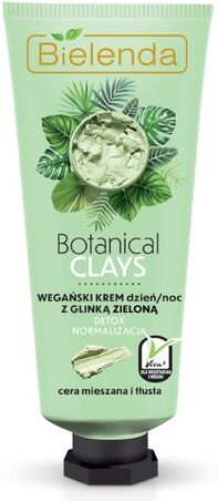 Bielenda Botanical Clays Vegan Regenerating Cream Green Clay 50 ml 50 ml Kasvovoide