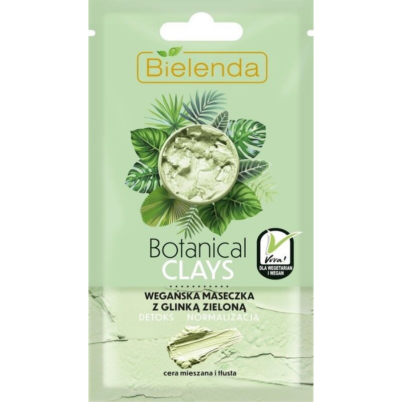 Bielenda Botanical Clays Vegan Face Mask Green Clay 8 ml 8 ml Kasvonaamio