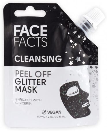 Face Facts Cleansing Glitter Peel Off Mask Black 60 ml Kasvonaamio