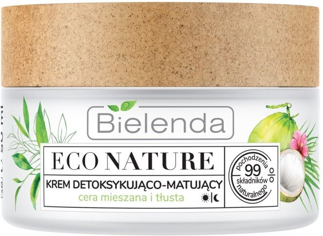 Bielenda Eco Nature Face Cream Coconut Water &amp; Green Tea &amp; Lemon Grass 50 ml Kasvovoide